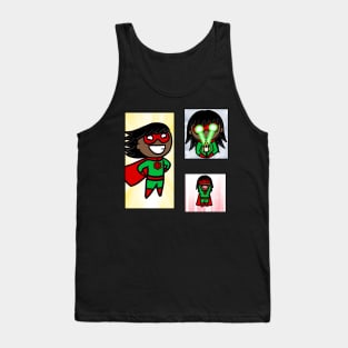 Christmas Superhero Sticker Pack Tank Top